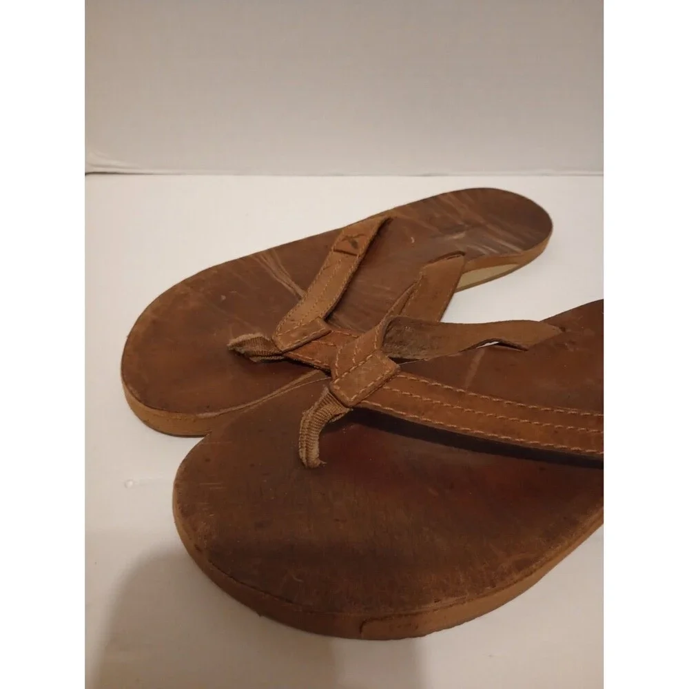 American Eagle Leather Flip-Flops Women’s Size 8